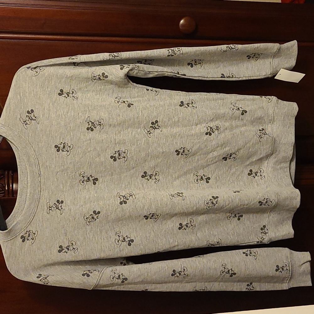 Mickey Mouse Print Sweatshirt